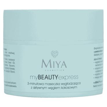 MIYA Cosmetics -  MIYA COSMETICS myBEAUTYexpress 3-minutowa maseczka wygładzająca z aktywnym węglem kokosowym 50 g